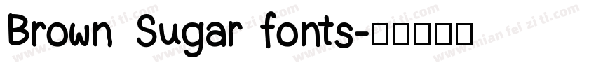 Brown Sugar fonts字体转换